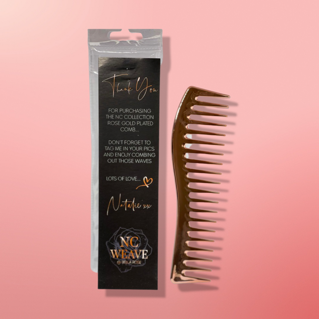 Rose gold plated comb